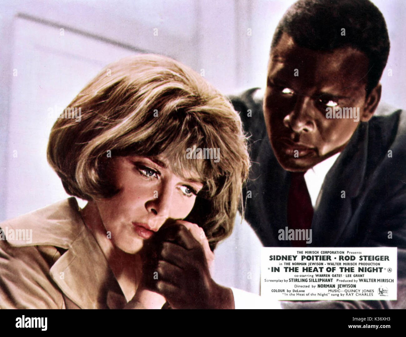 Dans LA CHALEUR DE LA NUIT LEE GRANT, Sidney Poitier Date : 1967 Banque D'Images