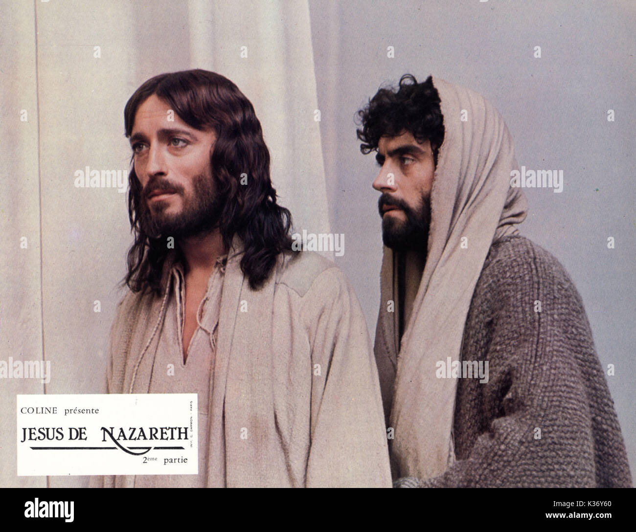 Jésus de Nazareth ROBERT POWELL ET IAN McSHANE Date : 1977 Banque D'Images