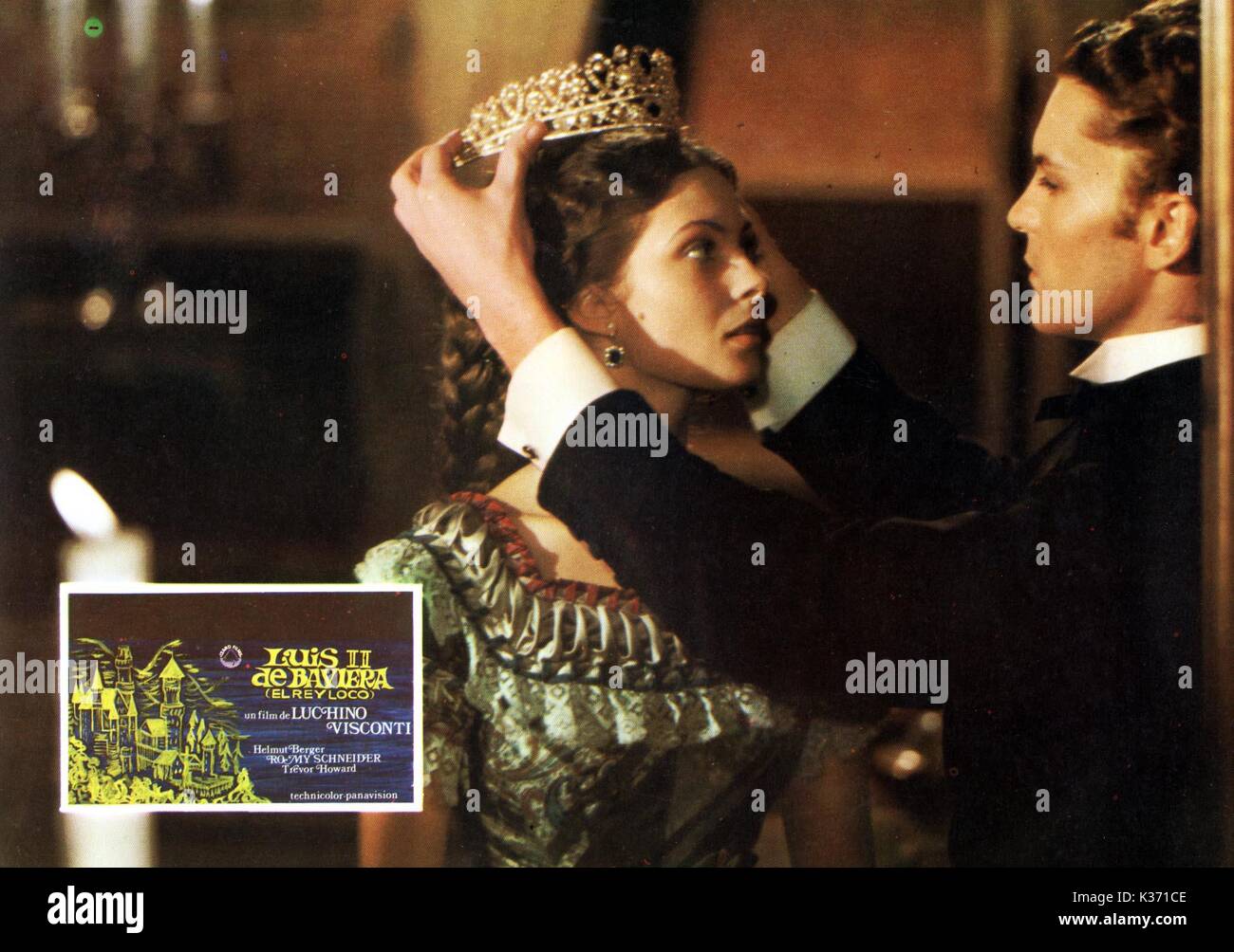 LUDWIG Romy Schneider et Helmut Berger Date : 1972 Banque D'Images