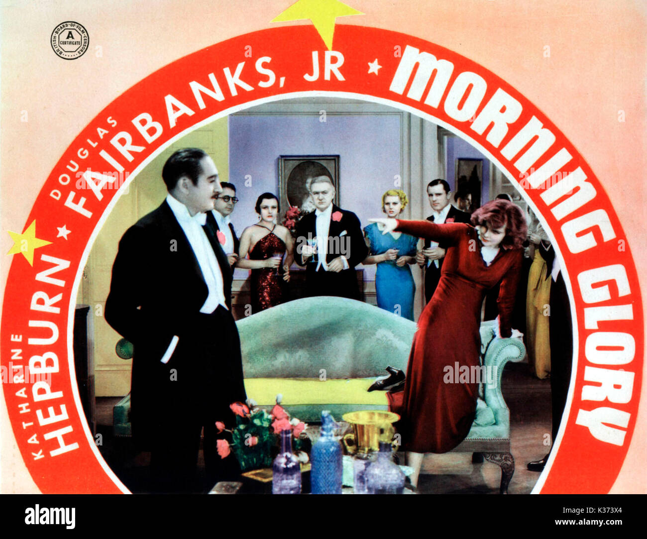 MORNING GLORY Adolphe Menjou, Katharine Hepburn Date : 1933 Banque D'Images