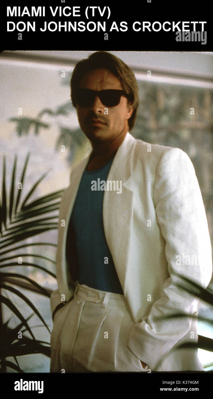 MIAMI VICE DON JOHNSON Banque D'Images