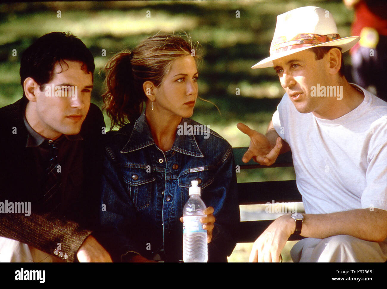 L'OBJET DE MON AFFECTION PAUL RUDD, JENNIFER ANISTON ET DIRECTEUR, NICHOLAS HYTNER date : 1998 Banque D'Images