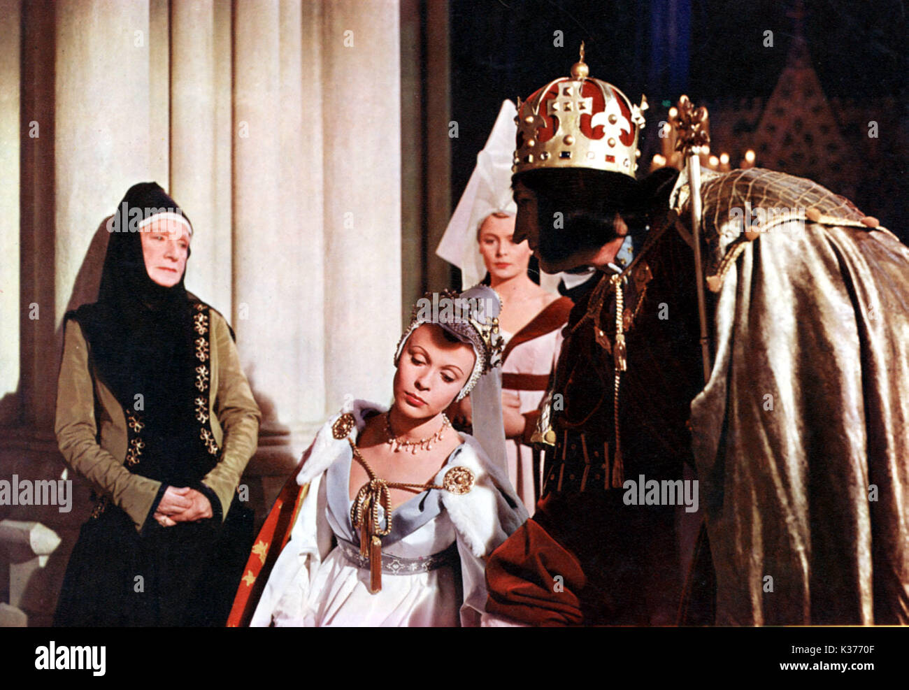 RICHARD III CLAIRE BLOOM EN TANT QUE DAME ANNE et Laurence Olivier COMME RICHARD III Date : 1955 Banque D'Images