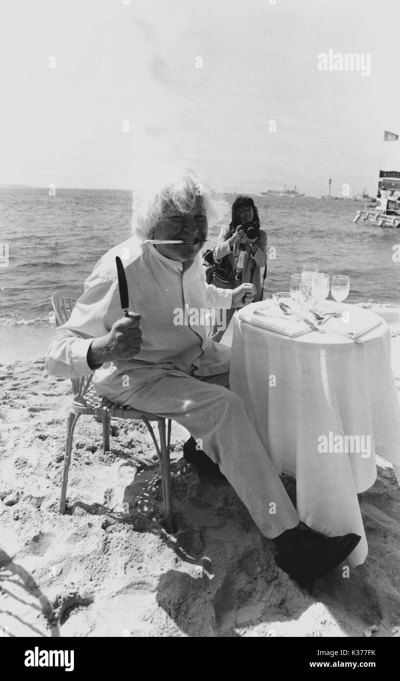 KEN RUSSELL AU FESTIVAL DE CANNES 1986 Banque D'Images