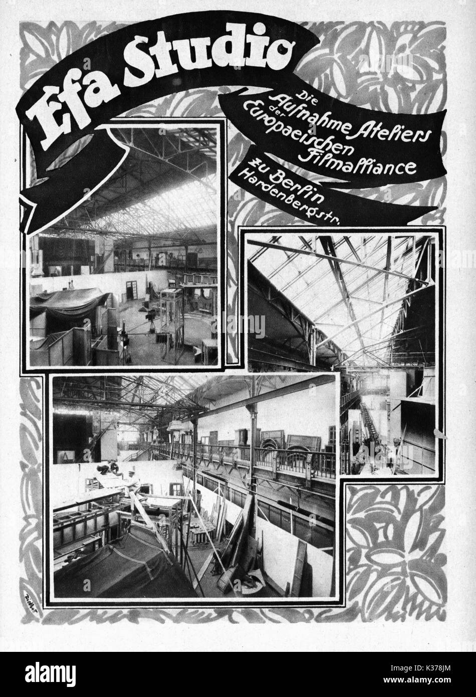 SILENT FILM STUDIO Banque D'Images