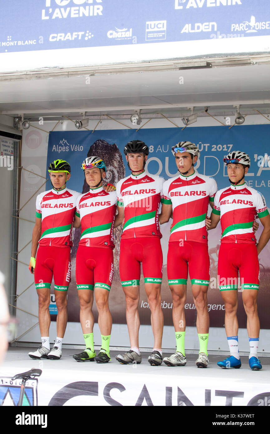 Tour de l'avenir de Saint-Gervais-Les-Bains Août 2017 Banque D'Images