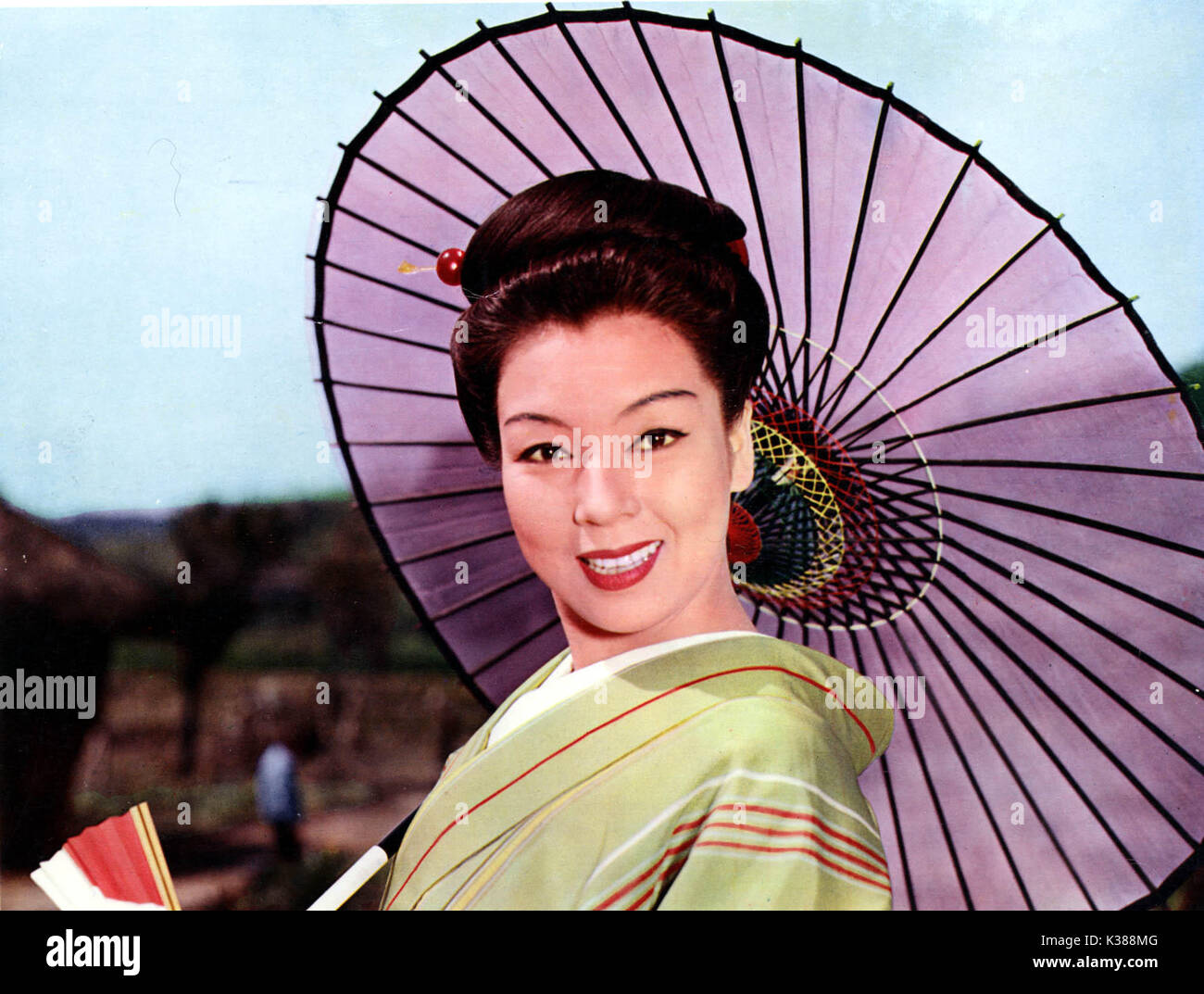 La maison de thé DE LA LUNE AOÛT Machiko Kyo Date : 1956 Banque D'Images