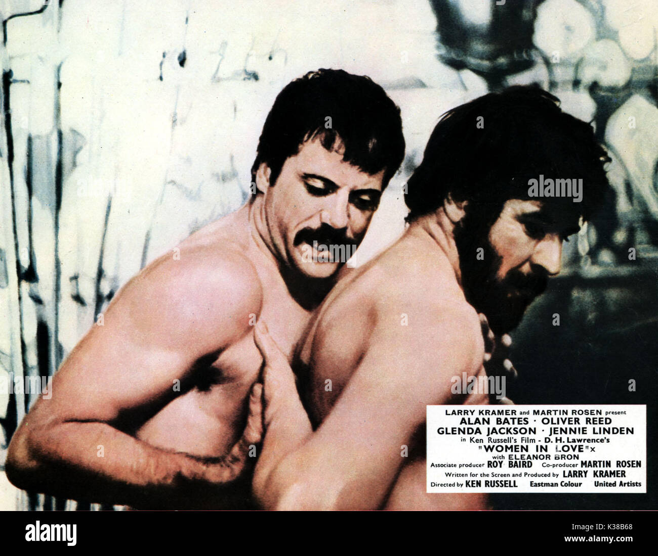 Les femmes en amour Oliver Reed, Alan Bates Date : 1969 Banque D'Images