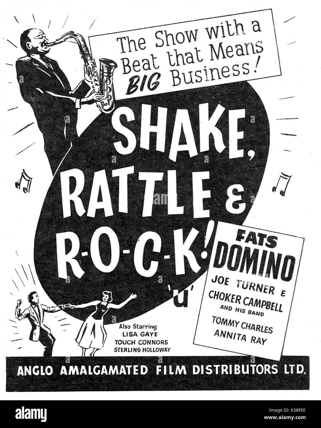 SHAKE, RATTLE AND ROLL POSTER DE LA RONALD GRANT Date : 1956 Banque D'Images