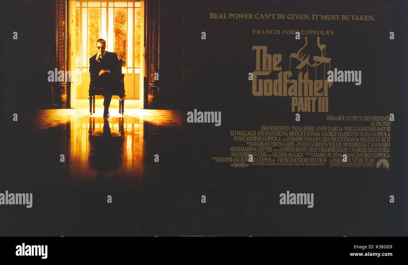 GODFATHER PART III Date : 1990 Banque D'Images