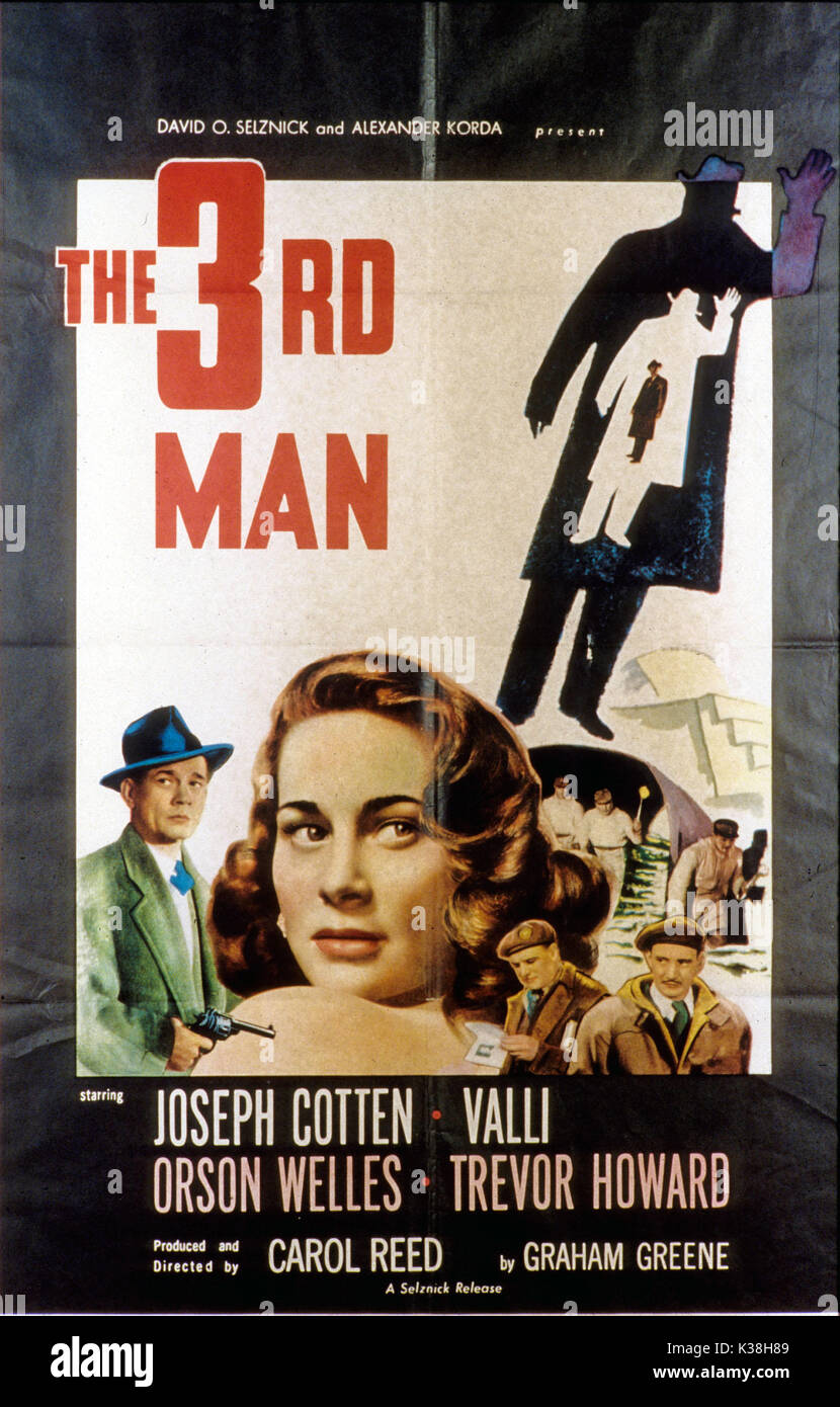 Le troisième homme Poster Date : 1949 Banque D'Images