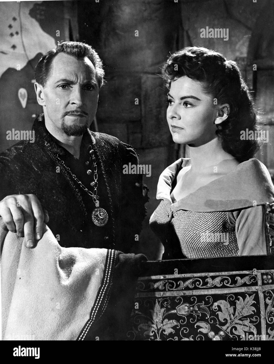 Les aventures de Robin des bois ALAN WHEATLEY comme le shérif de Nottingham, PATRICIA DRISCOLL comme Maid Marian Banque D'Images