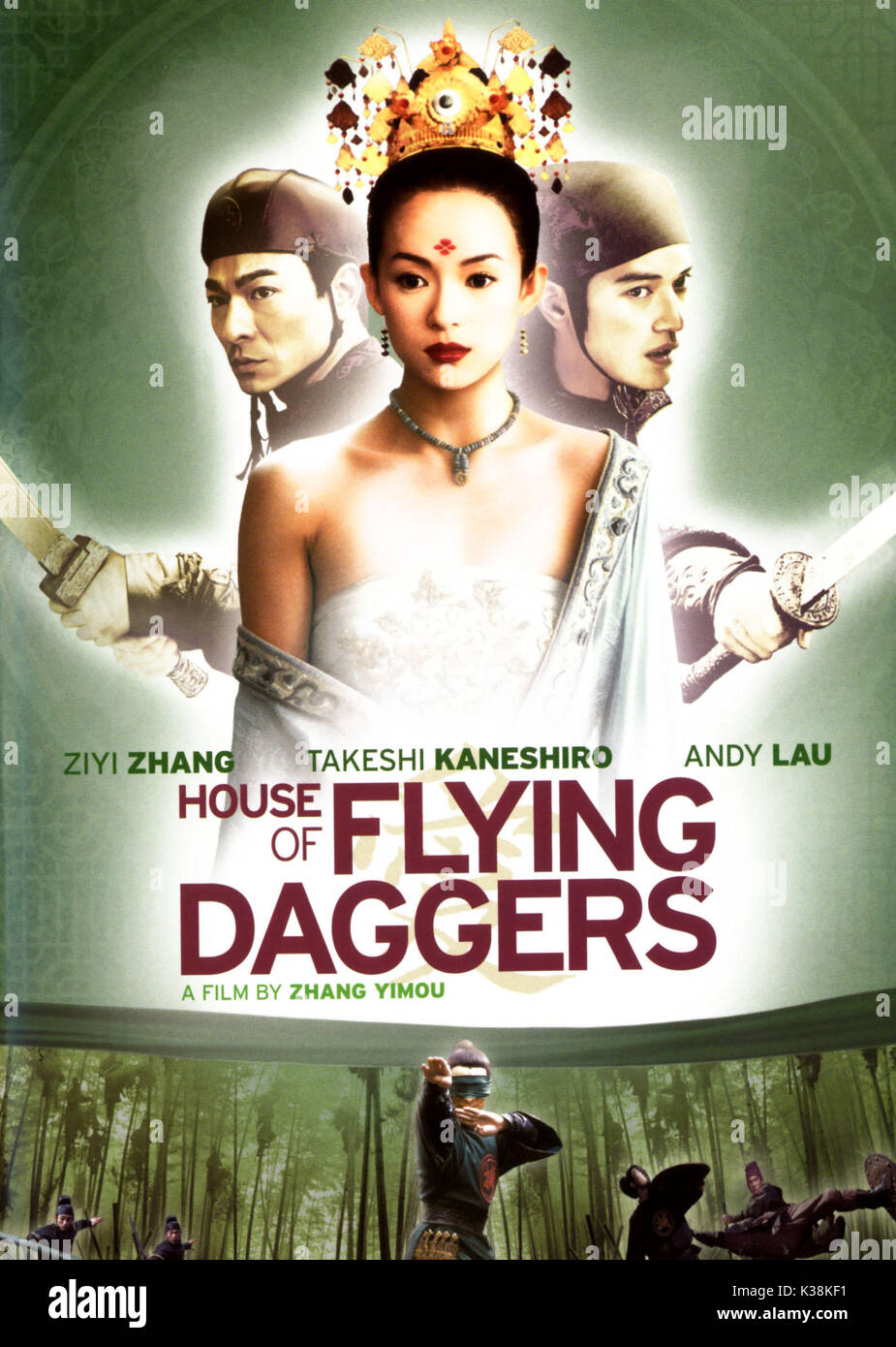 HOUSE OF Flying Daggers aka Titre International Shi mian mai fu Poster Date : 2003 Banque D'Images