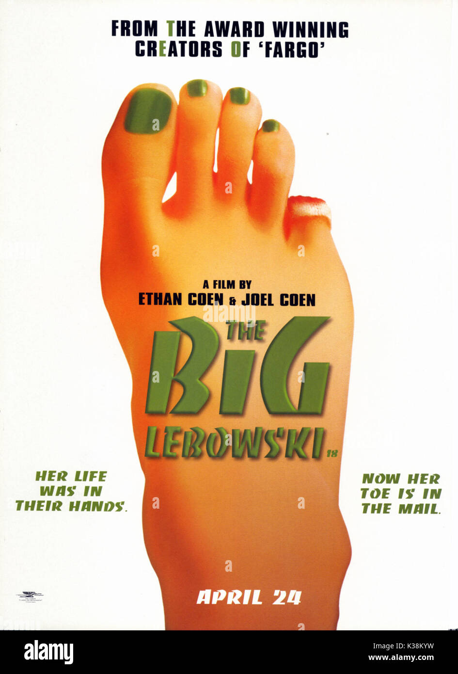 L'AFFICHE DE THE BIG LEBOWSKI Banque D'Images