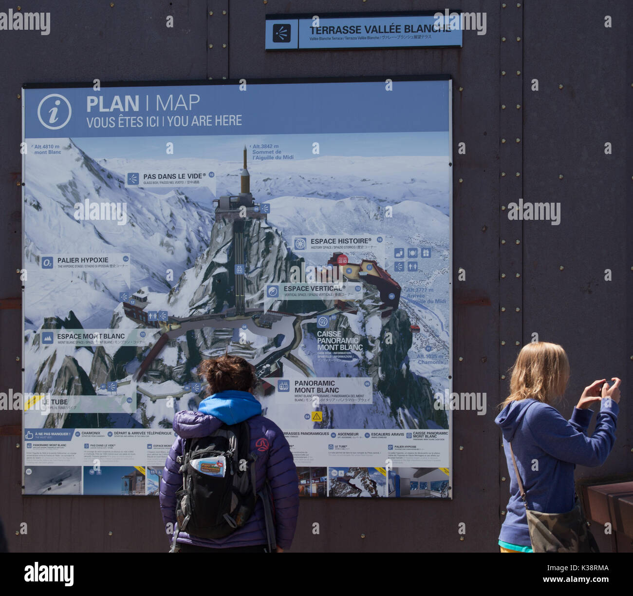 Aiguille du Midi Banque D'Images