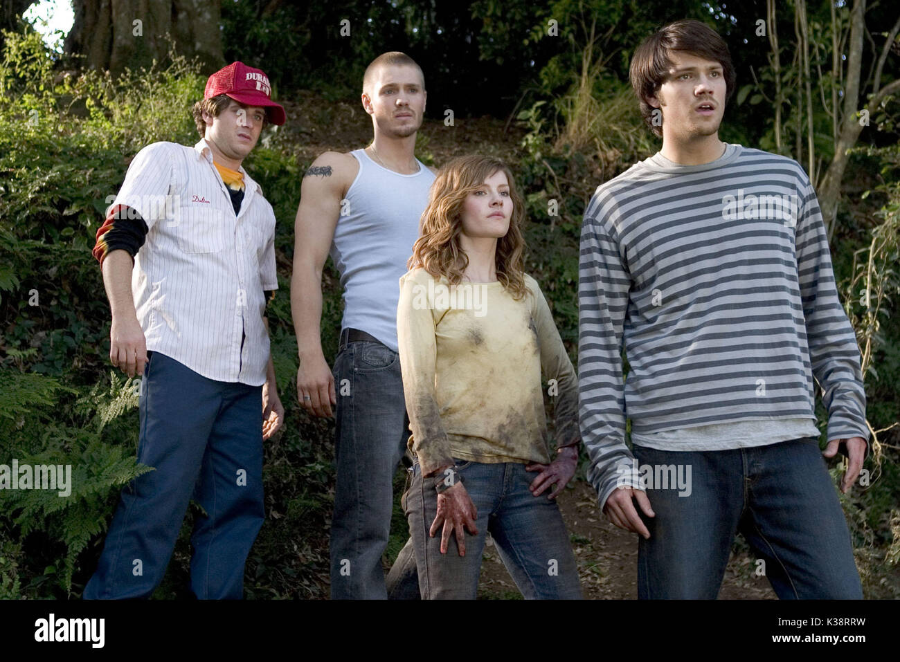 HOUSE OF WAX JON ABRAHAMS, Chad Michael Murray, Elisha Cuthbert, Jared Padalecki Banque D'Images