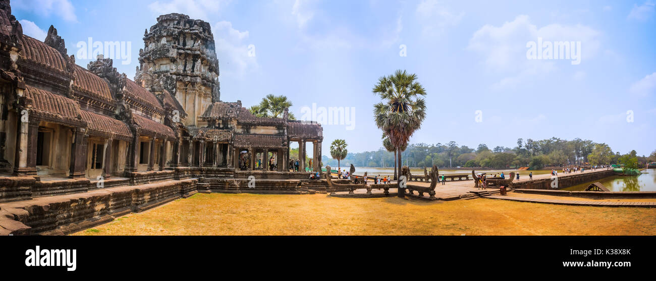 Temple d'Angkor Wat, Siem Reap, Cambodge Banque D'Images
