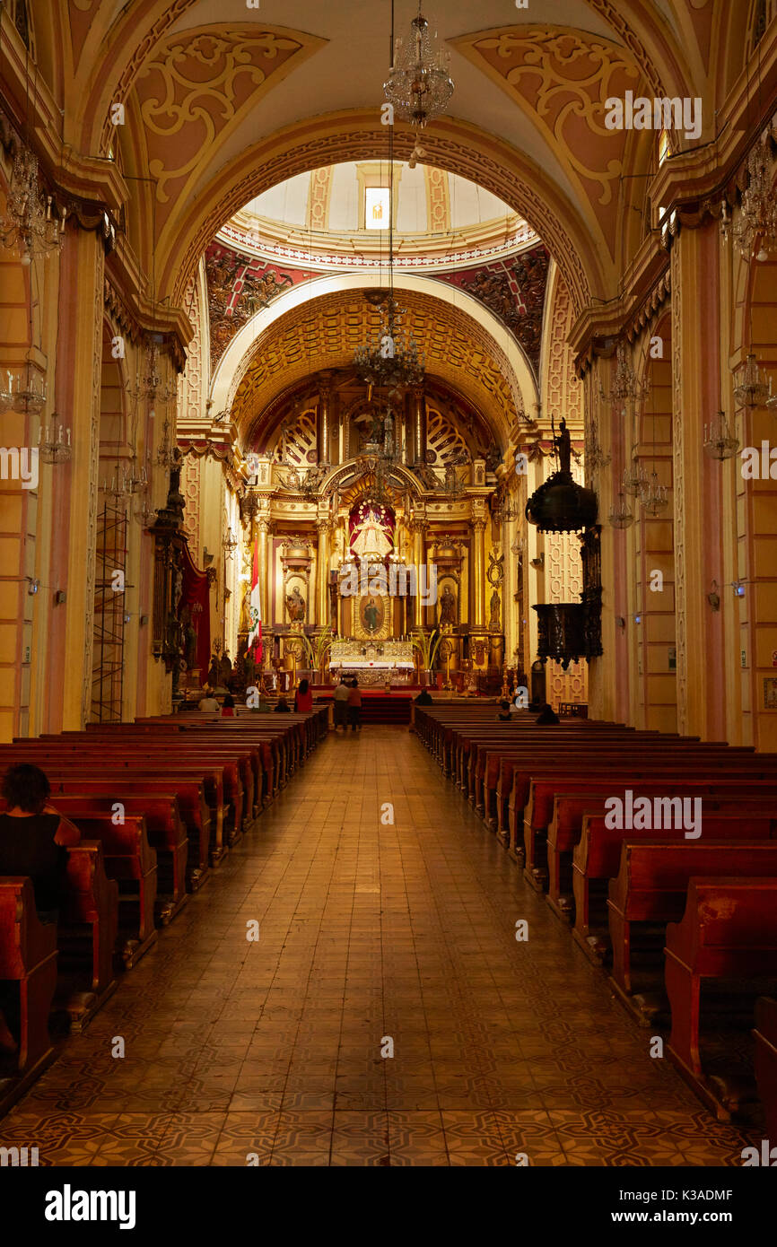 Iglesia de La Merced (Basilique Notre Dame de Pitié), centre historique de Lima (Site du patrimoine mondial), Pérou, Amérique du Sud Banque D'Images