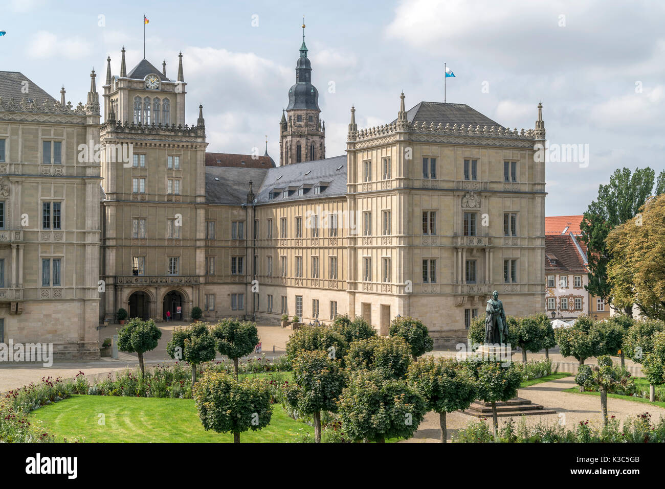 Ehrenburg und Schlossplatz à Coburg, Oberfranken, Bayern, Deutschland | Ehrenburg Palace à Coburg , Haute-franconie, Bavière, Allemagne Banque D'Images