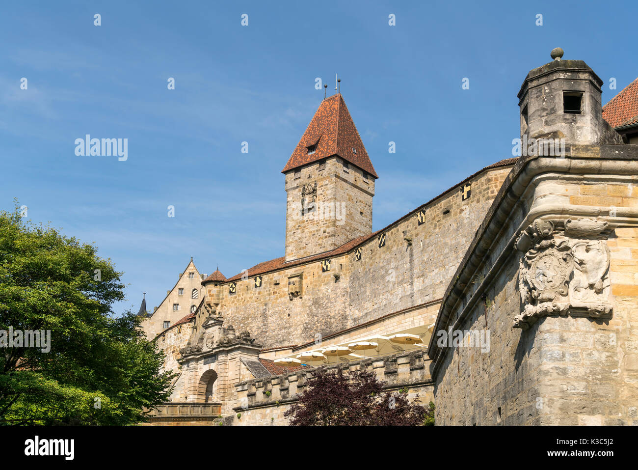 Burg en Veste Coburg Coburg, Oberfranken, Bayern, Deutschland | Veste Coburg, ou forteresse, Coburg Coburg, Haute-Franconie, Bavière, Allemagne Banque D'Images