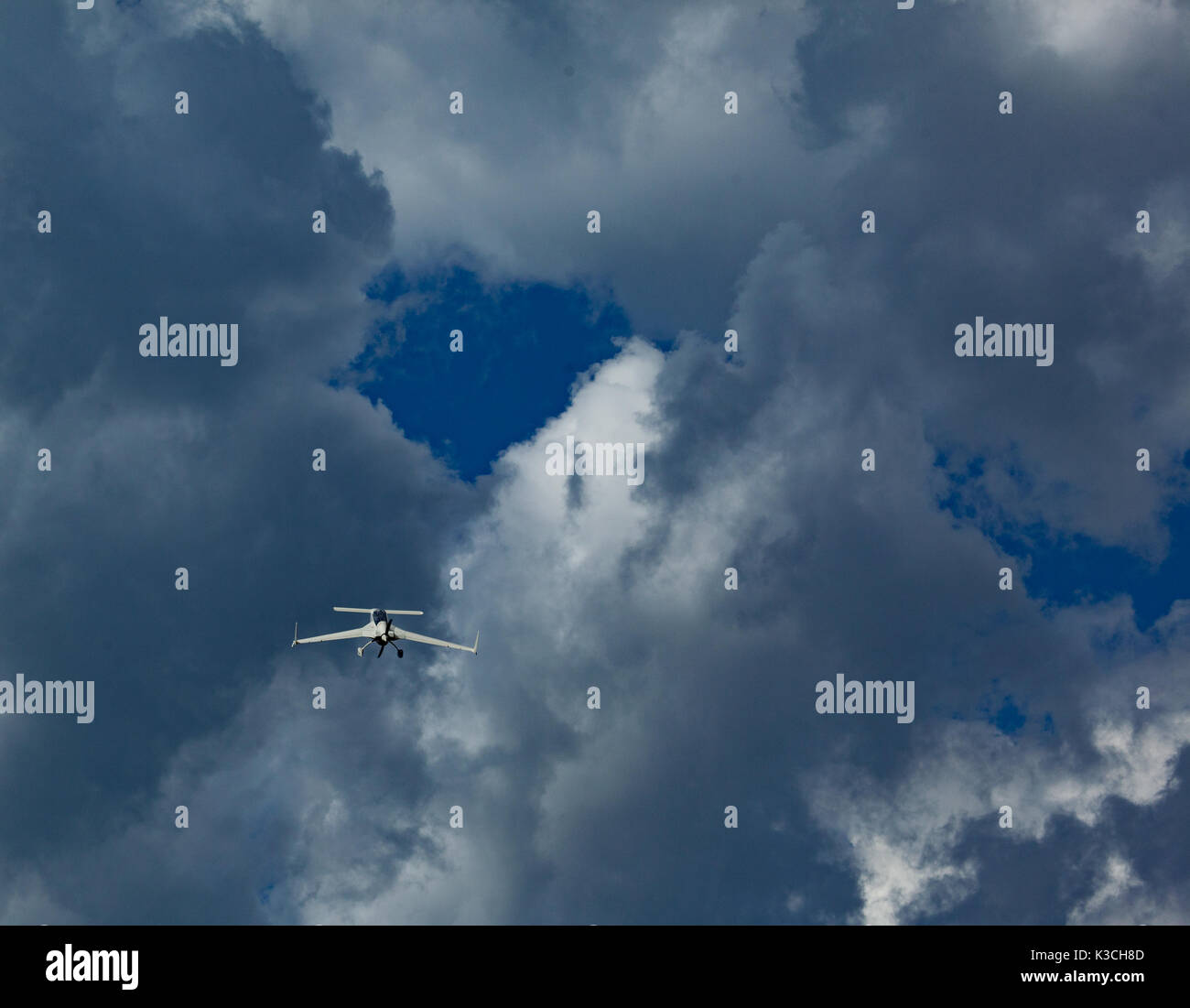 50e Anniverasry l'altiport de Megève,Août 2017 : Rutan Varieze 33 Banque D'Images