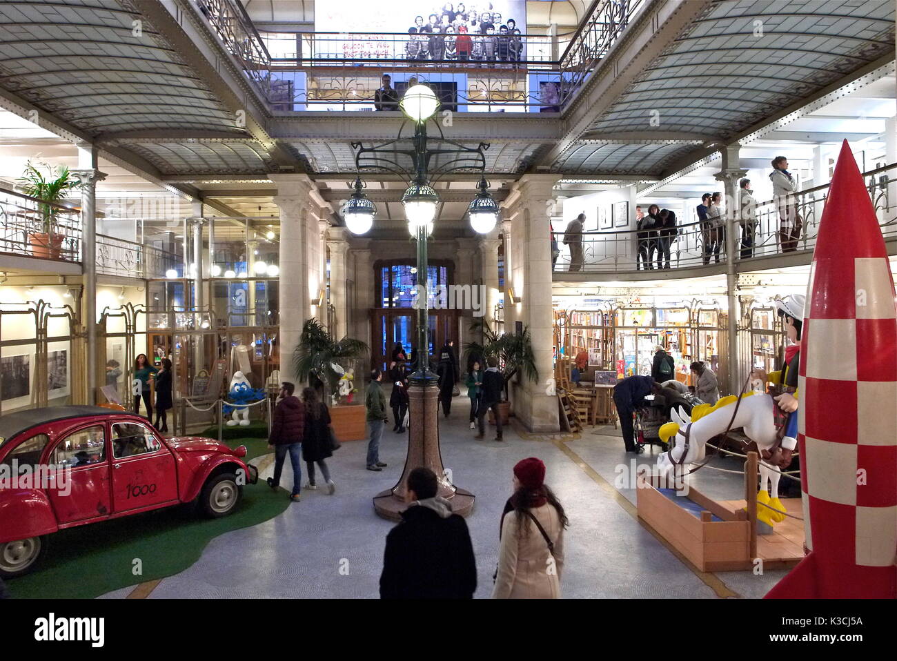 Musée d'Art de la bande dessinée, le Centre Belge de la bande dessinée, Bruxelles, Belgique Banque D'Images