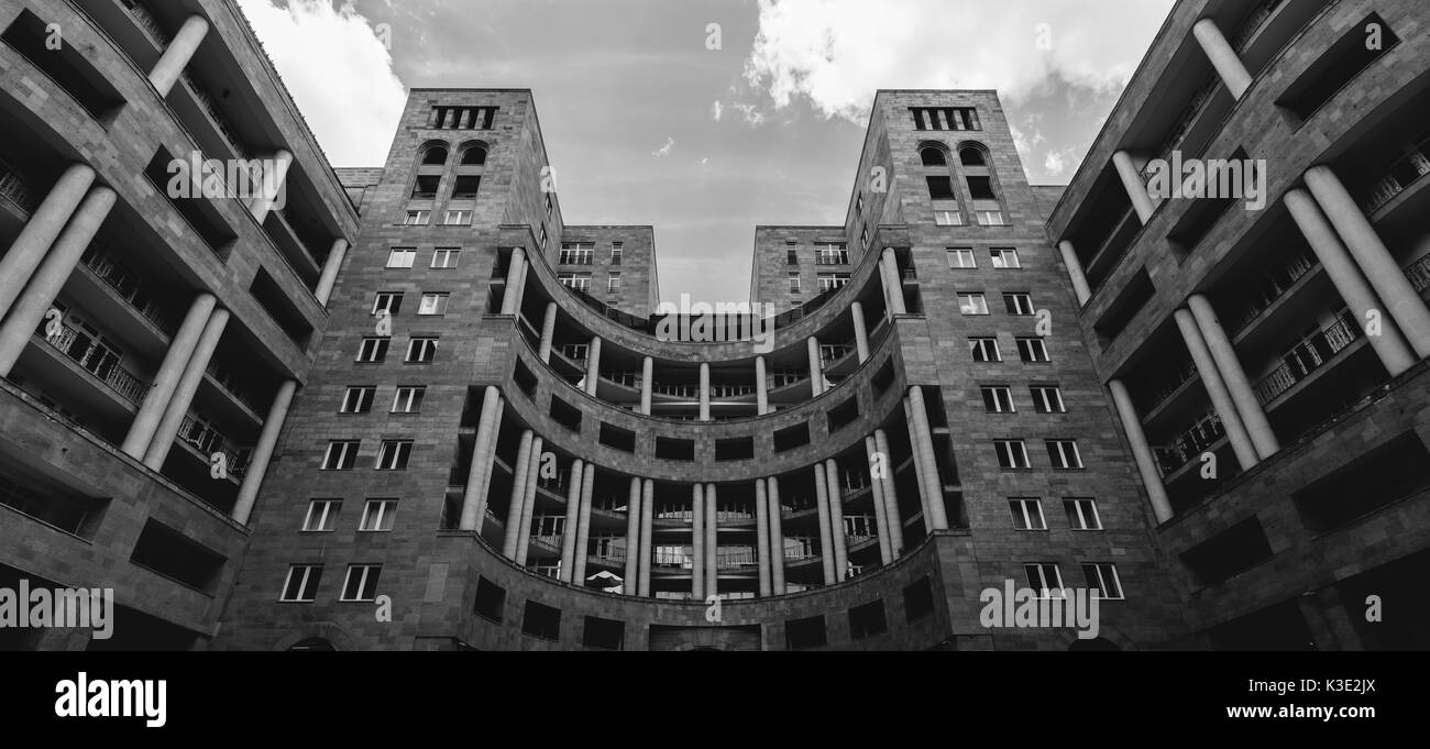 L'architecture moderne d'Erevan, Arménie Banque D'Images