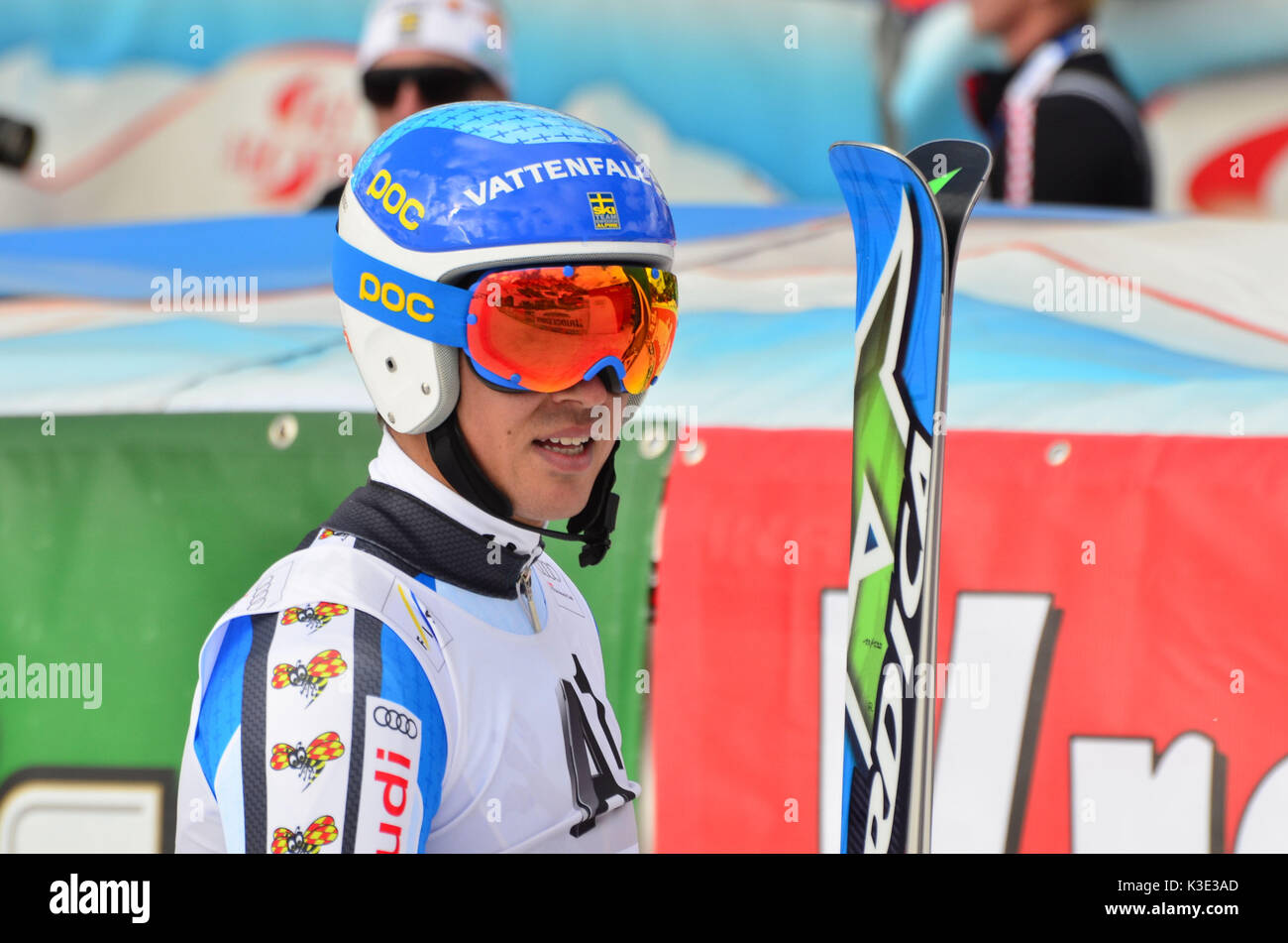 Ski, course de ski, coupe du monde de ski, ski ramer, Andre Myhrer, SWE, Banque D'Images