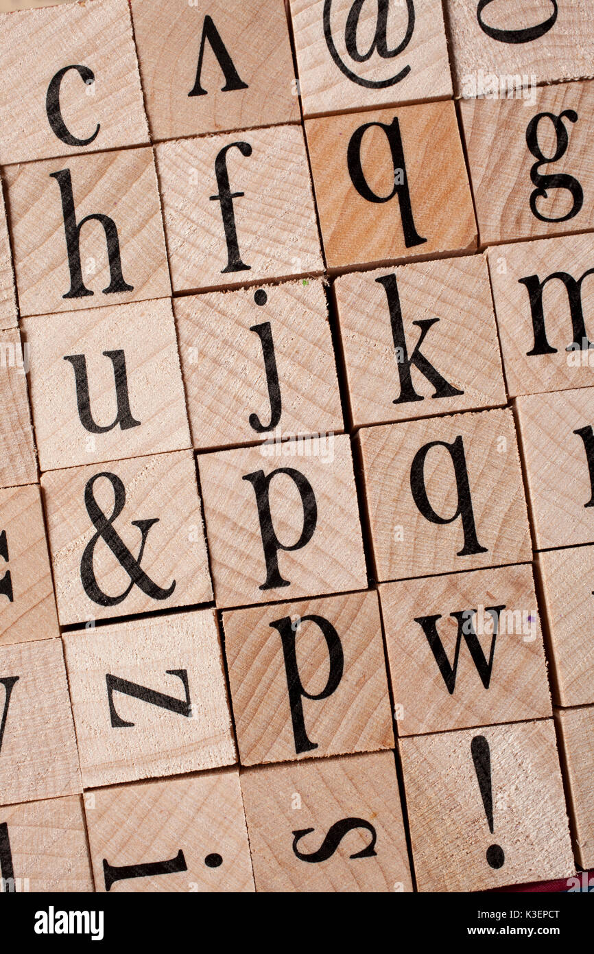 Mot de timbres de lettres Banque D'Images