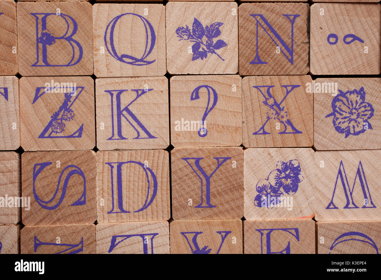 Mot de timbres de lettres Banque D'Images