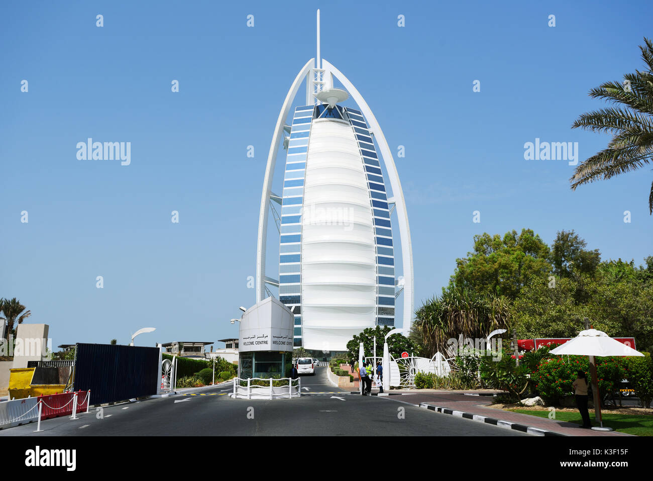L'hôtel Burj al Arab à Dubaï Banque D'Images