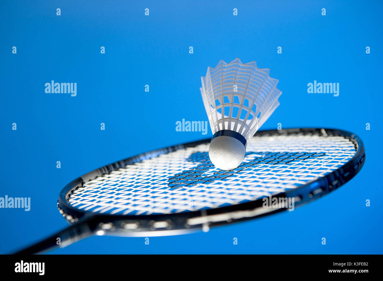 Badminton raquette et volant Banque D'Images