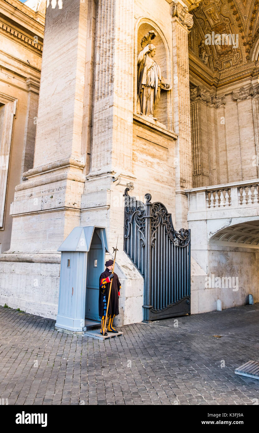 Garde suisse, st. Peter's basiilca Banque D'Images