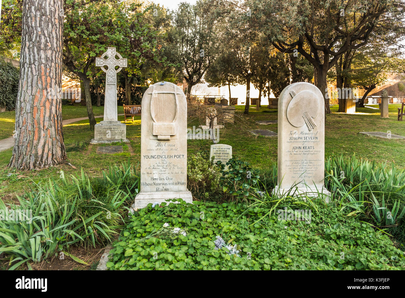 Tombe de John Keats, cemeterio acattolico Banque D'Images