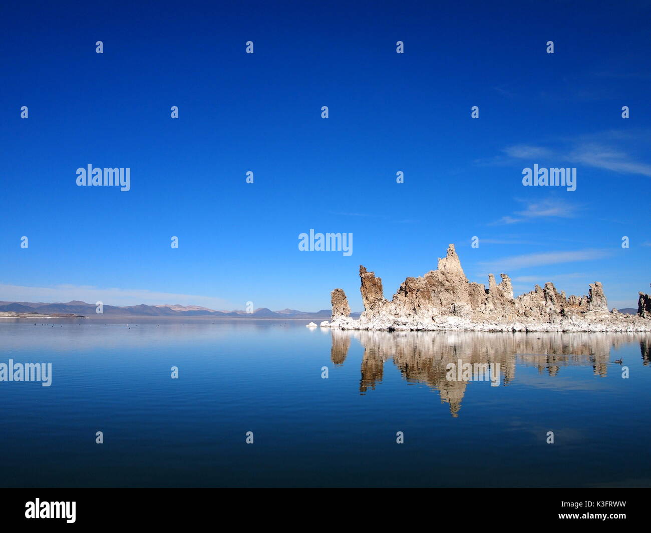 Le tuf Lee Vining. Banque D'Images