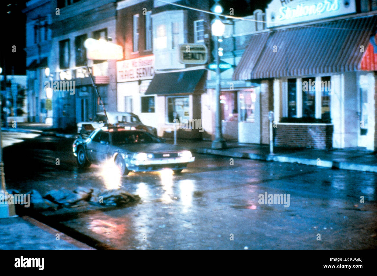 Retour vers le futur Date : 1985 Banque D'Images