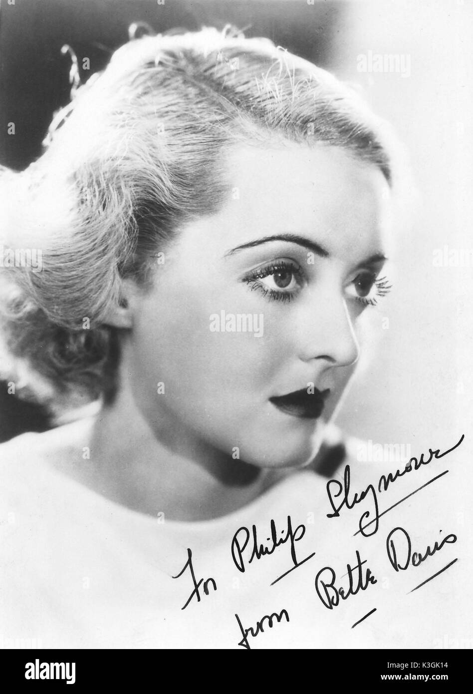 L'actrice Bette Davis Banque D'Images