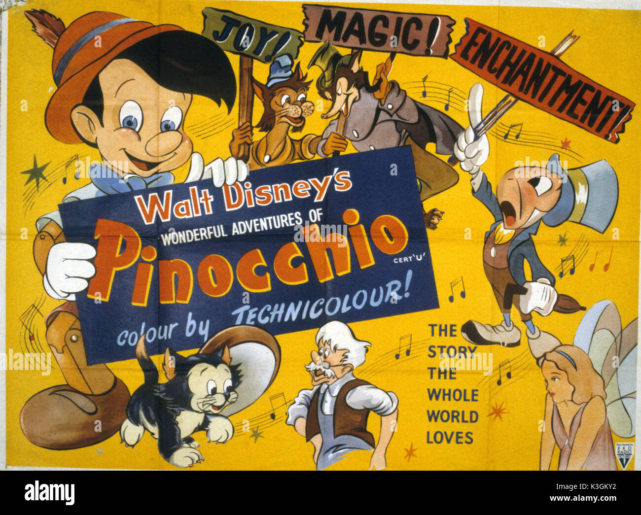 PINOCCHIO Date : 1940 Banque D'Images