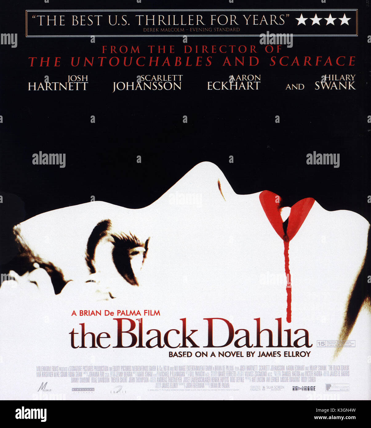 Le DAHLIA NOIR Date : 2006 Banque D'Images