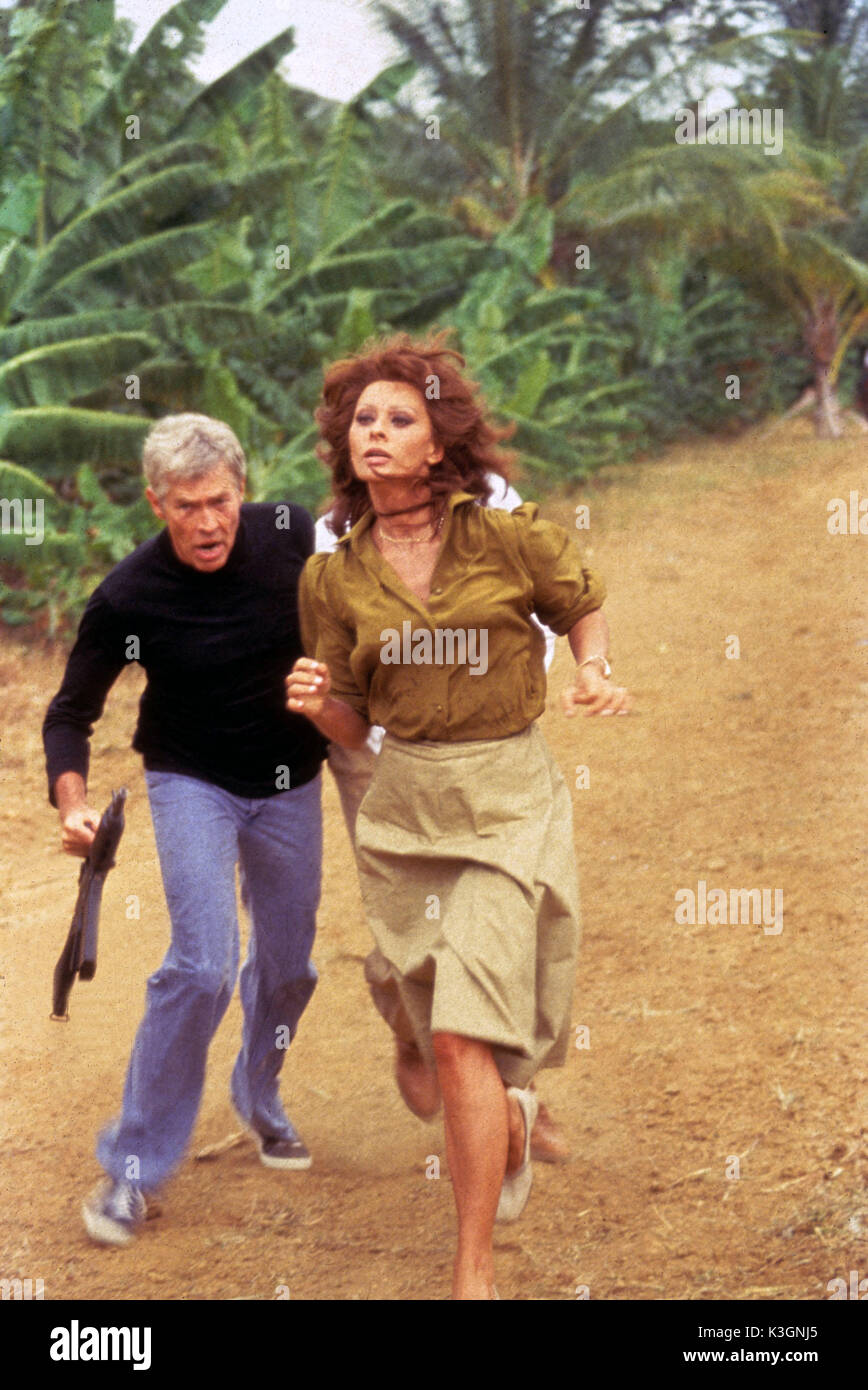 Feu JAMES COBURN, SOPHIA LOREN Date : 1979 Banque D'Images