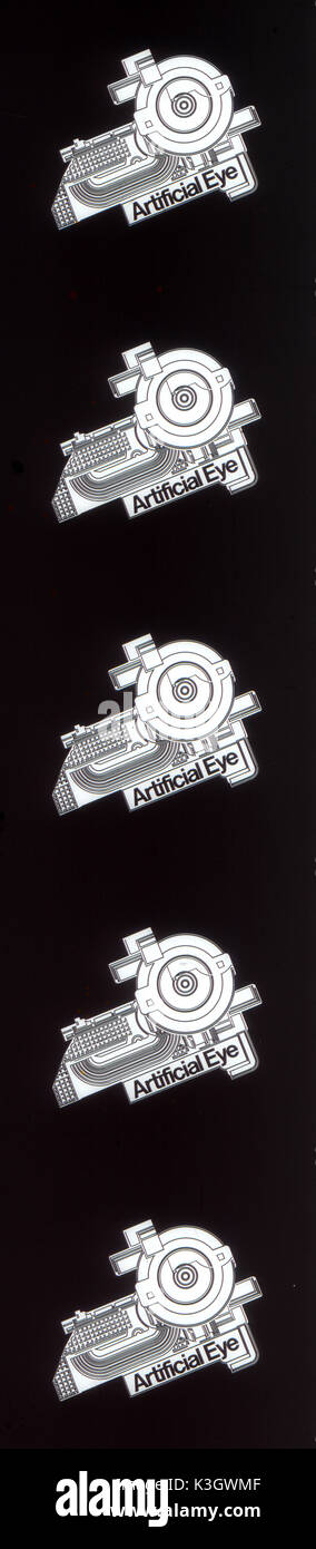 Logo de la société de distribution du film oeil artificiel exécuter par Andi Engel Banque D'Images