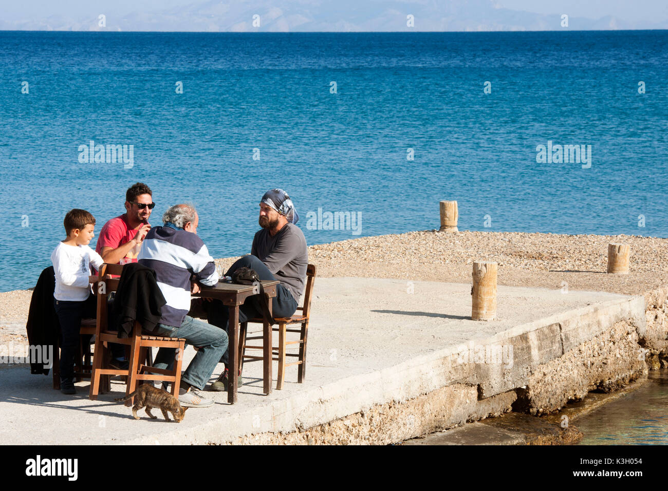 L'Asie, la Turquie, province de Mugla, péninsule Resadiye Datça (péninsule), Palamutbükü, sur l'investisseur Bateau Banque D'Images