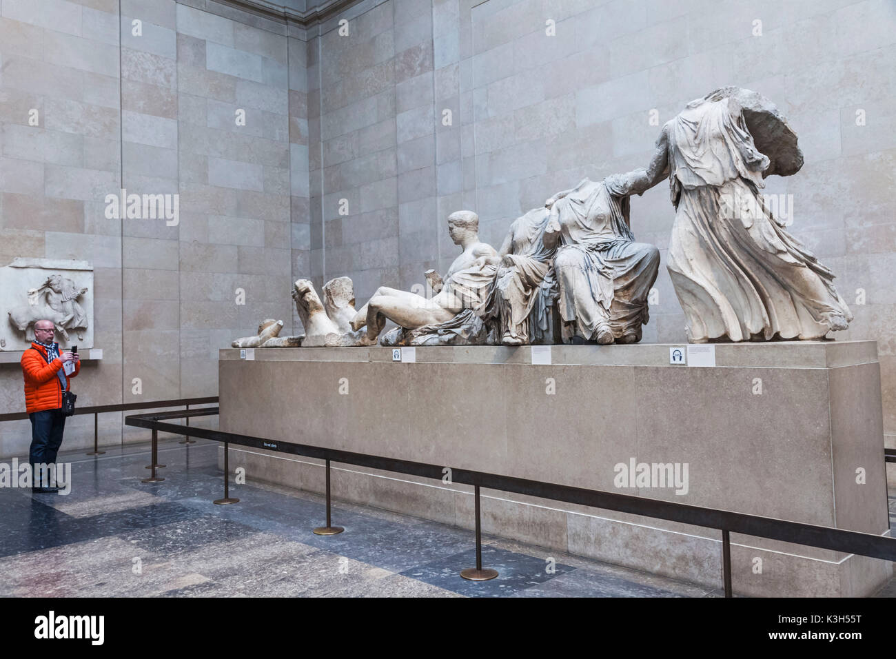 L'Angleterre, Londres, British Museum, marbres d'Elgin Banque D'Images