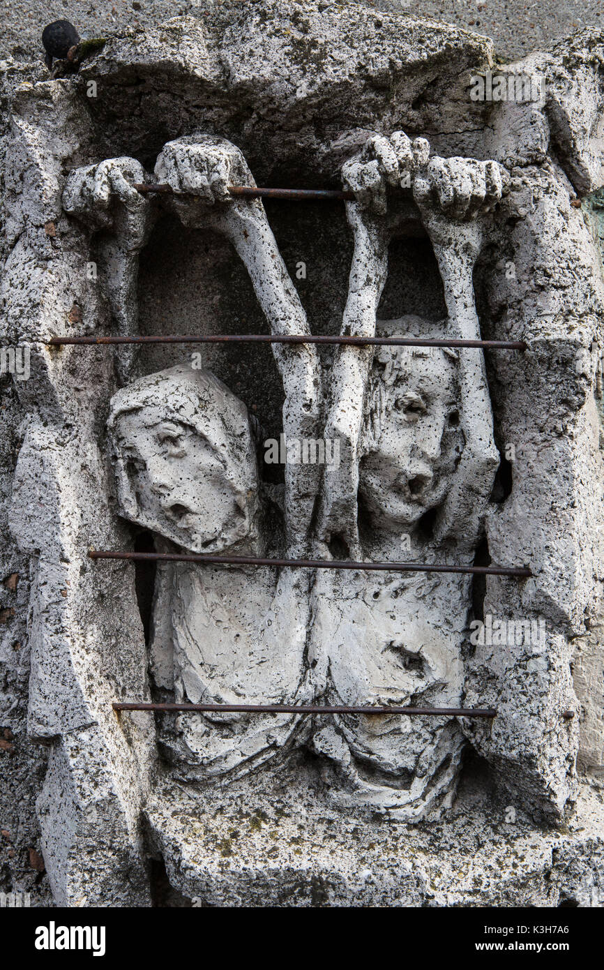 La Pologne, Gdansk, Ville Monumet aux morts de travailleurs des chantiers 1970 Banque D'Images