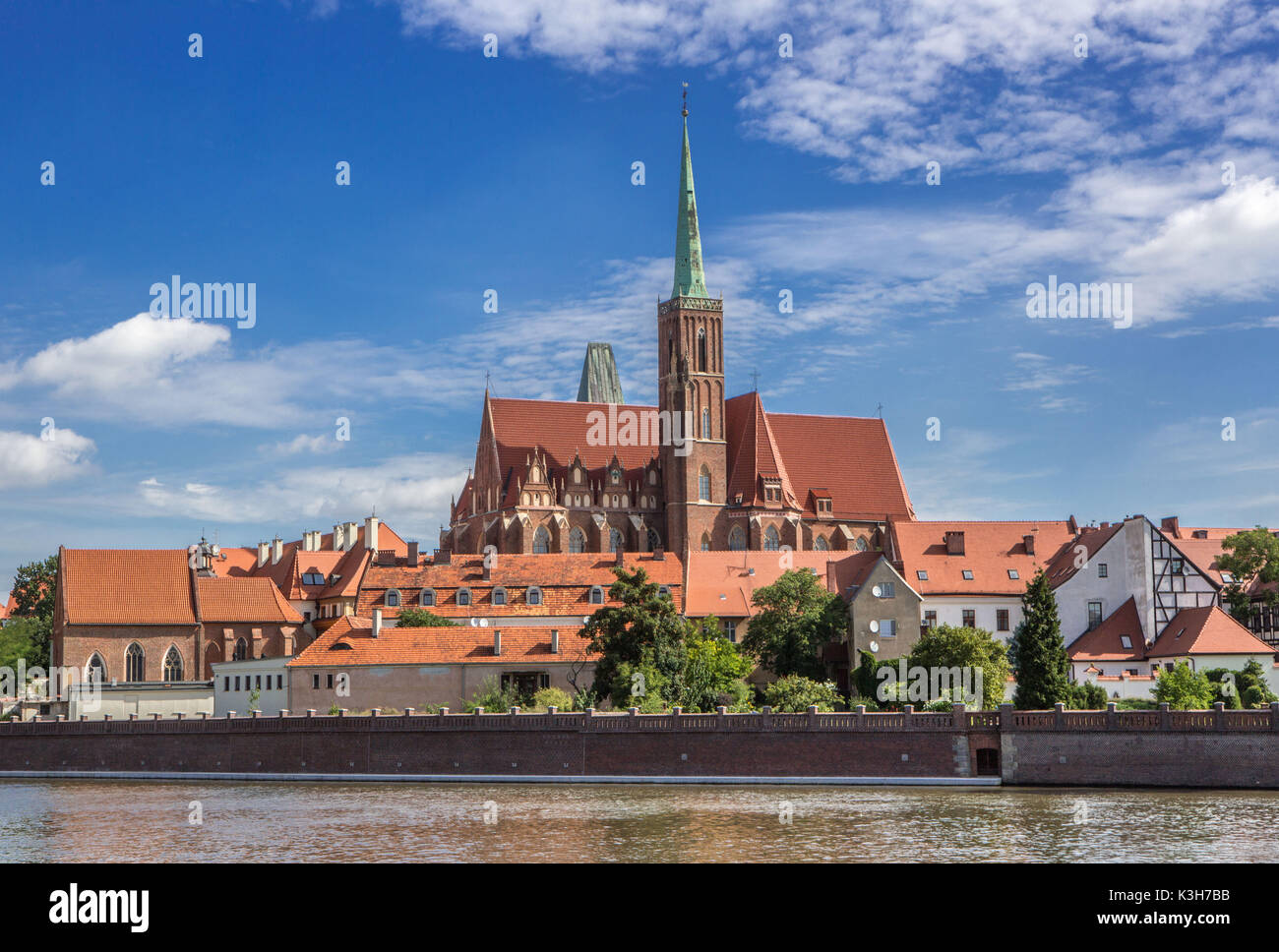 Pologne, Wroclaw, l'île de la cathédrale, l'église de houx Banque D'Images