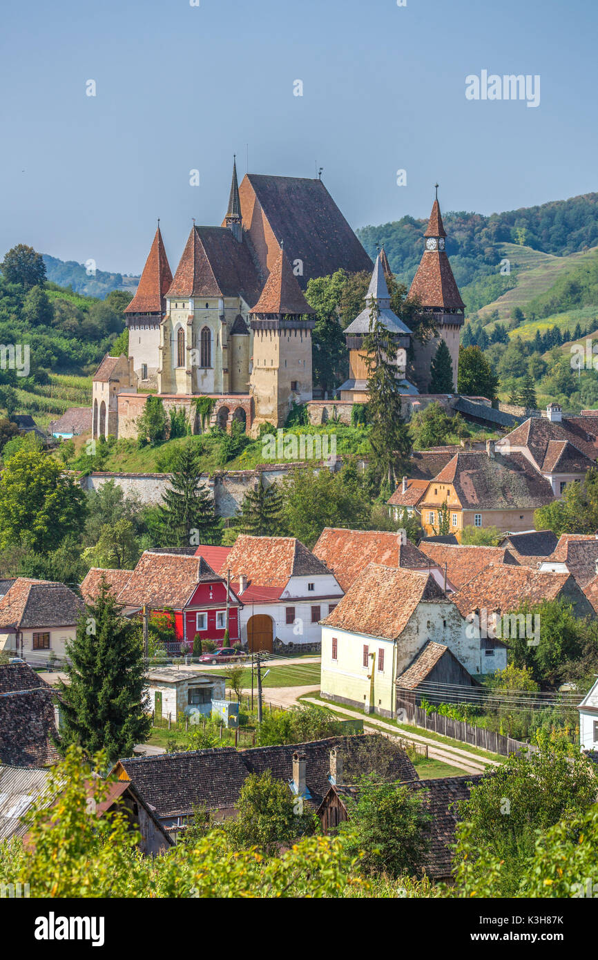 Roumanie, Sibiu County, Biertan Ville, église fortifiée de Biertan, Patrimoine Mondial de l'UNESCO, Banque D'Images