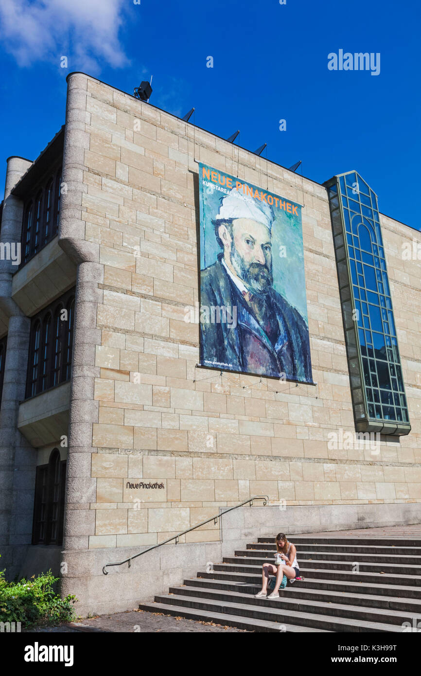 Germany, Bavaria, Munich, le nouveau musée Pinakothek (Neue Pinakothek) Banque D'Images