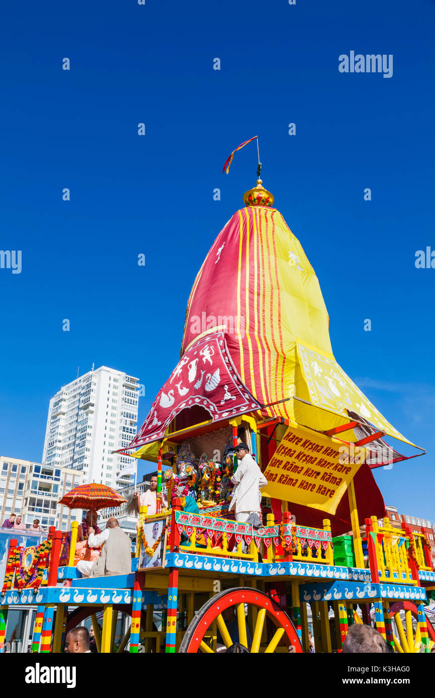 L'Angleterre, l'East Sussex, Brighton, Festival Hare Krishna Banque D'Images