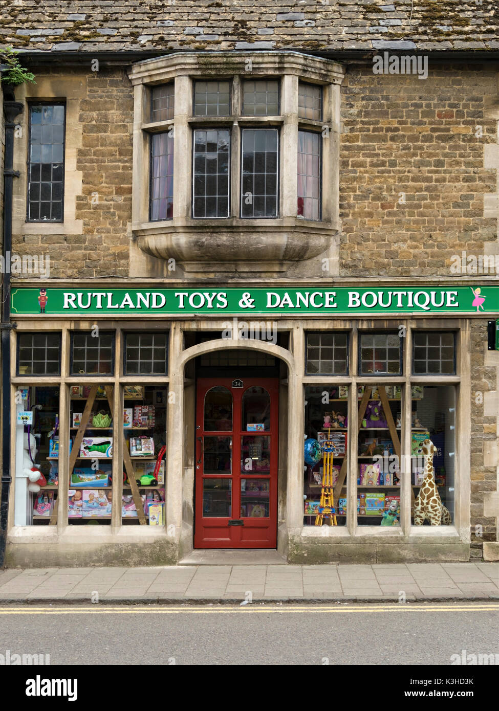 Rutland Jouets et boutique de danse. Ancien magasin de jouets traditionnels, Oakham, Rutland élevé, England, UK Banque D'Images