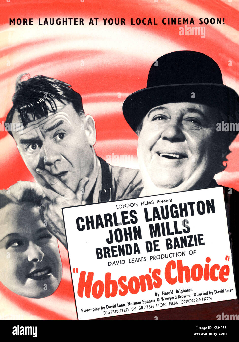 HOBSON'S CHOICE [1954] La Grande-bretagne de gauche - BRENDA DE BANZIE, JOHN MILLS, Charles Laughton HOBSON'S CHOICE Banque D'Images